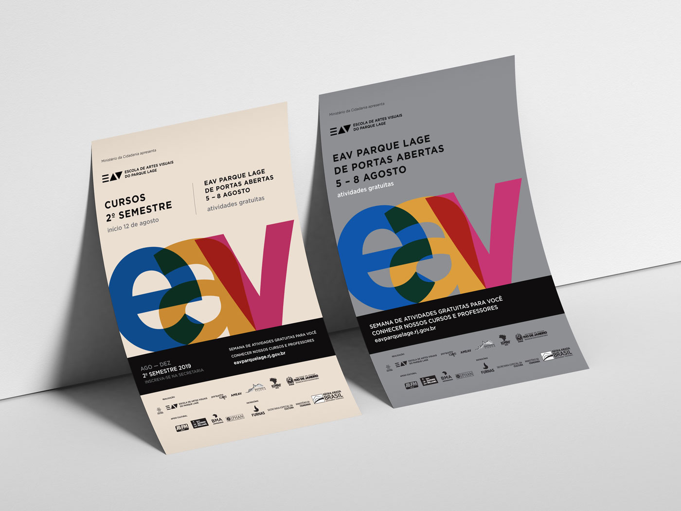 cartazes EAV Parque Lage - cursos 2º semestre 2019