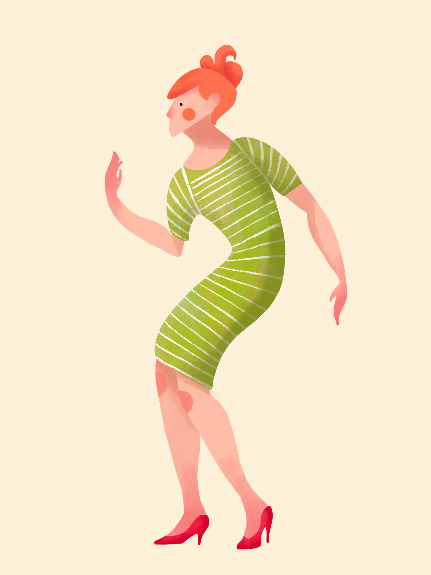 Dancing Girl Illustration
